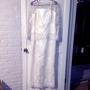Vintage Michaelangelo Wedding Dress Size 16